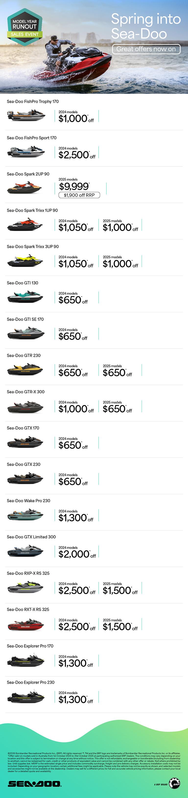 AU Sea-Doo - Q3.5 Retail Program 2025